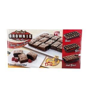NEW Perfect Brownie Pan Set As Seen On TV Makes 18 Treats Plus Bonus
